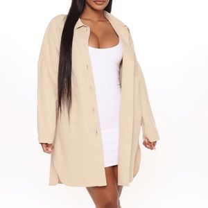 Brand new Shacket - Beige